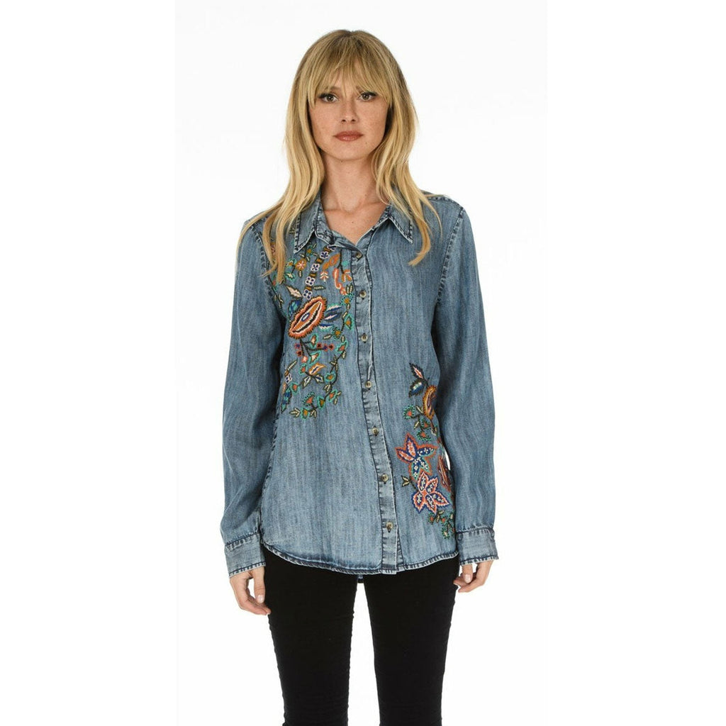 Evan Denim Top tolani
