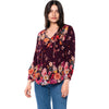 Silk Janessa Sangria Top tolani