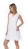 Hailey White Eyelet Dress