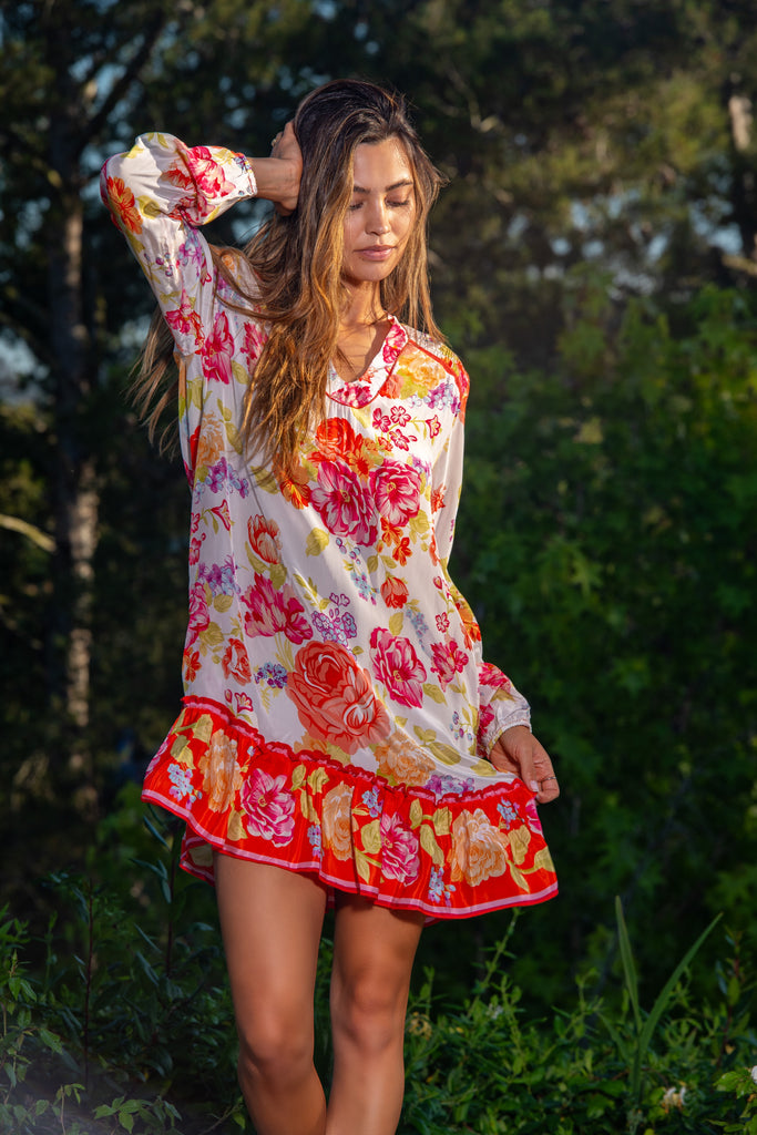 Gisela Tangerine Dress