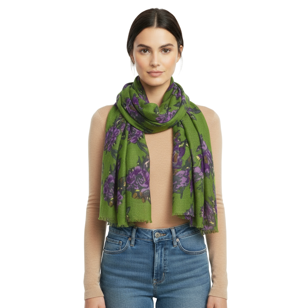 Blossom Olive Scarf