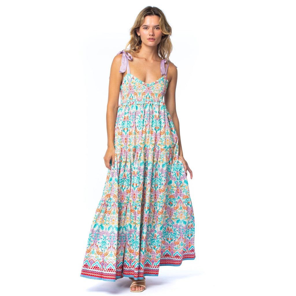  Perse Peacock Dress tolani